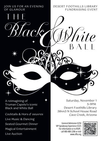 Black and White Ball Invitation